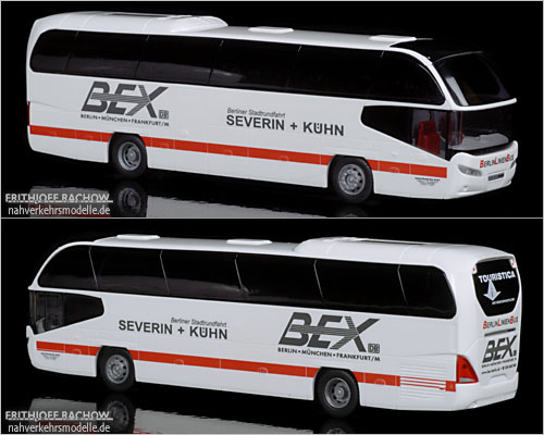 Rietze Neoplan Cityliner Model 2007 BEX Bayern Express Berlin ICE Design