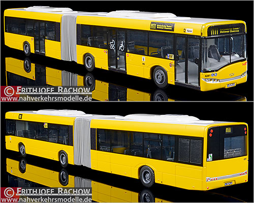 Rietze Busmodell Artikel 66866 Solaris Urbino 18 neutral Berliner Verkehrsbetriebe