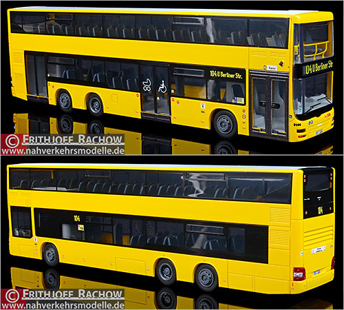 Rietze Busmodell Artikel 67336 NEOMAN A 39 Lions City D L 0 5 Berliner Verkehrsbetriebe B V G