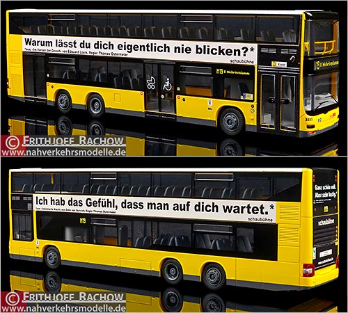 Rietze Busmodell Artikel 67785 Neoman A 39 Lions City D D D L 07 Berliner Verkehrsbetriebe Schaubühne