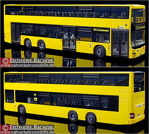 Rietze Busmodell Artikel 67788 M A N Lion's City D L 0 7 Berliner Verkehrsbetriebe neutral