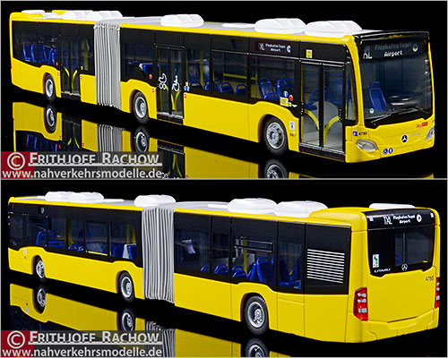 Rietze Busmodell Artikel 73643 Mercedes-Benz Citaro G 2015 Berliner Verkehrsbetriebe