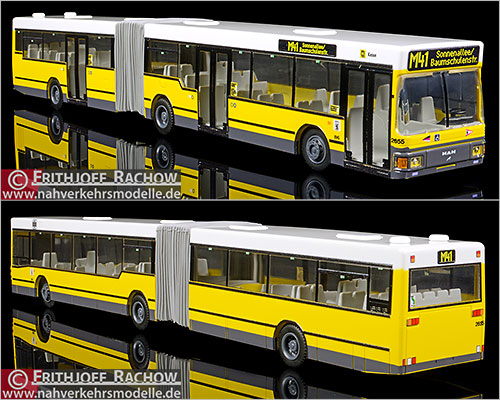 Rietze Busmodell Artikel 76605 M A N N G 272 Berliner Verkehrsbetriebe