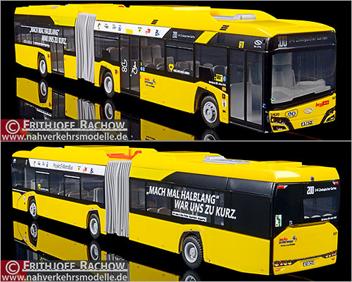 Rietze Busmodell Artikel 76706 Solaris Urbino 18 2019 Berliner Verkehrsbetriebe