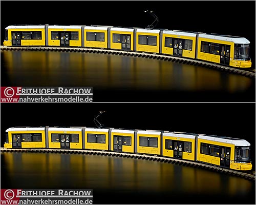 Halling Bombardier Flexity Berlin Straßenbahnmodell Trammodell