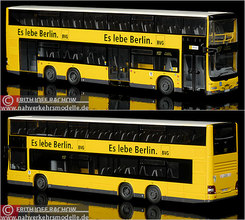 Rietze MAN Lions City DD BVG Berlin Doppeldecker Modellbus Busmodell Modellbusse Busmodelle