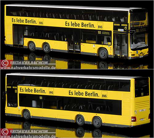 Rietze MAN Lions City DD BVG Berlin Doppeldecker Modellbus Busmodell Modellbusse Busmodelle