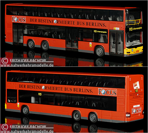 Rietze Neoman Lions City DD BVG Berlin Busmodell Modellbus Modellbusse Busmodelle Doppelstockbus Doppeldecker