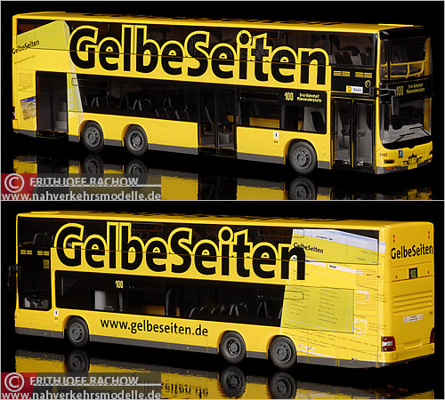 Rietze MAN Lions City DD BVG Berlin Doppeldecker Modellbus Busmodell Modellbusse Busmodelle