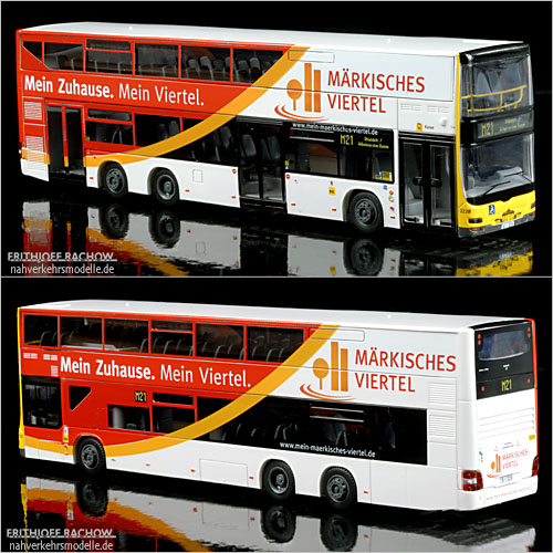 Rietze Neoman Lions City DD BVG Berlin Busmodell Doppeldecker