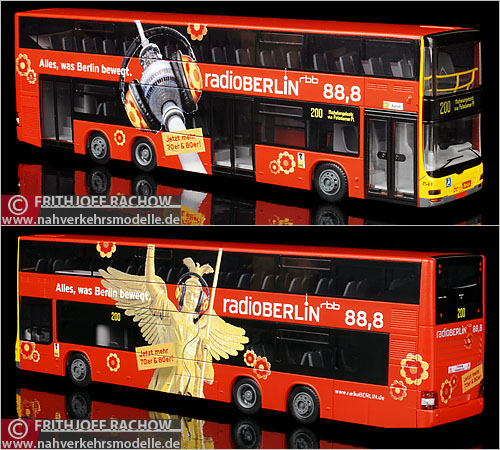 Rietze Neoman Lions City DD BVG Berlin Busmodell Modellbus Modellbusse Busmodelle Doppelstockbus Doppeldecker