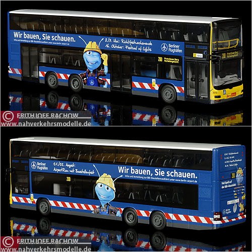 Rietze Neoman Lions City DD BVG Berlin Busmodell Doppeldecker Doppelstockbus Modellbus Modellbusse Busmodelle