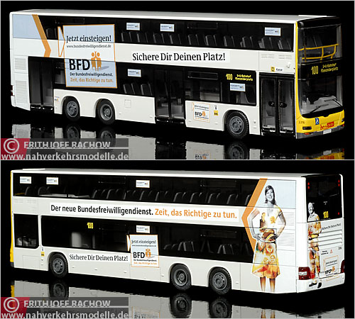 Rietze Neoman Lions City DD BVG Berlin Busmodell Modellbus Modellbusse Busmodelle Doppelstockbus Doppeldecker