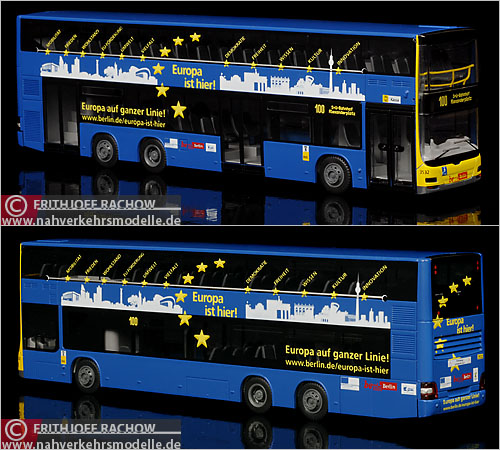 Rietze Neoman Lions City DD BVG Berlin Busmodell Modellbus Modellbusse Busmodelle Doppelstockbus Doppeldecker