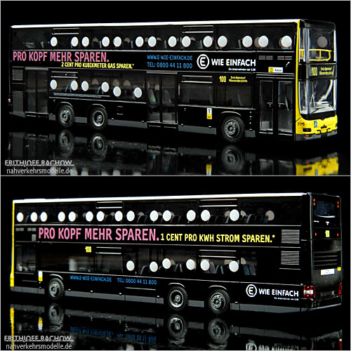 Rietze Neoman Lions City DD BVG Berlin Busmodell Doppeldecker