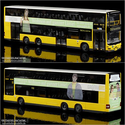 Rietze Neoman Lions City DD BVG Berlin Busmodell Doppeldecker