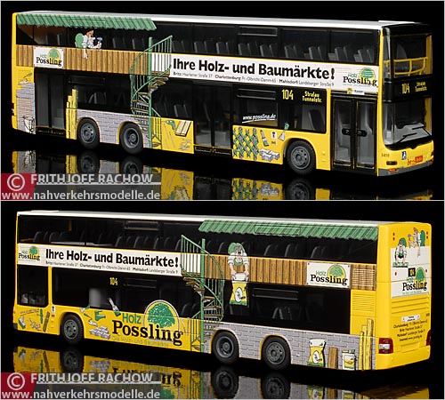 Rietze Neoman Lions City DD BVG Berlin Busmodell Modellbus Modellbusse Busmodelle Doppelstockbus Doppeldecker