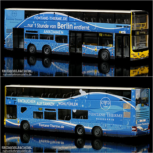 Rietze Neoman Lions City DD BVG Berlin Busmodell Doppeldecker