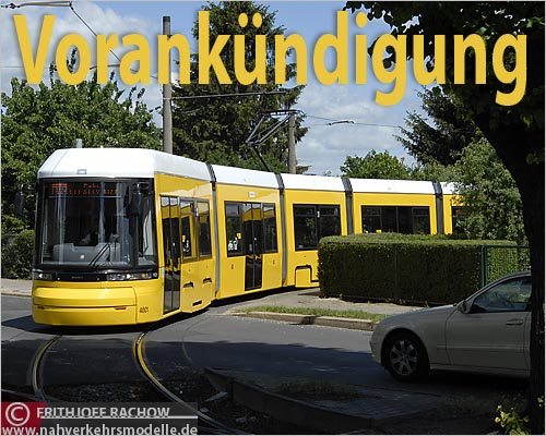 Halling Bombardier Flexity Berlin Stra&szlig;enbahnmodell Trammodell
