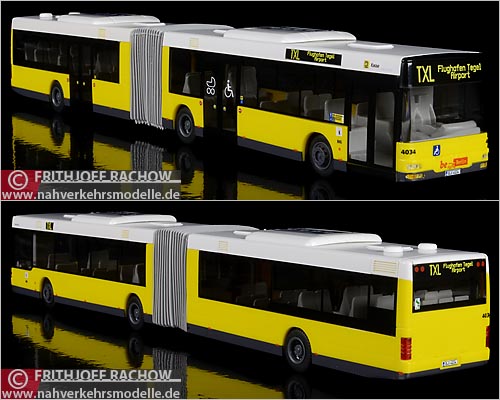 Rietze Busmodell M A N N G der BVG Berlin im Mastab 1 zu 87