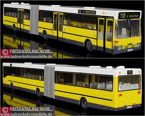 Rietze Busmodell Artikel Mercedes Benz O 405 G der Berliner Verkehrsbetriebe B V G Testbus in weiß
