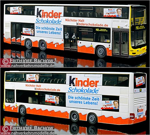 Rietze Busmodell Artikel 67778 M A N Lions City D L 0 7 B V G kinder Schokolade