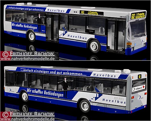 Rietze Busmodell Artikel 75233 Mercedes-Benz O 405 N 2 Havelbus Verkehrsgesellschaft