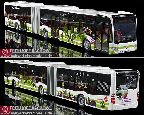 Rietze Busmodell Sondermodell Mercedes-Benz O 530 Citaro G C 2 dreitürig der Verkehrsgesellschaft Belzig m b H