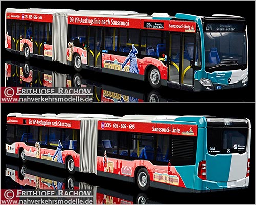 Rietze Busmodell Artikel 69565 Mercedes-Benz Citaro G C 2 2012 Verkehrsbetrieb Potsdam