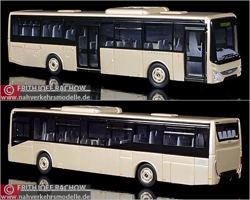 Norev Busmodell Artikel 1402 Iveco Crossway L E Werbemodell gold