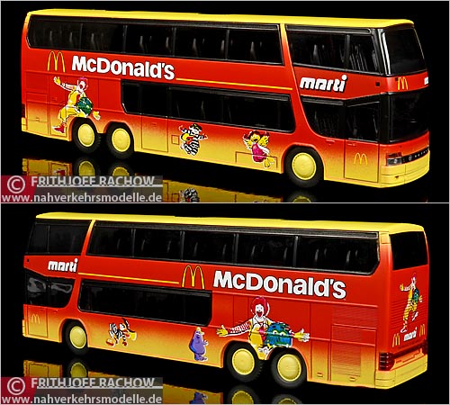 Rietze Setra S328 DT Marti Reisen McDonald's