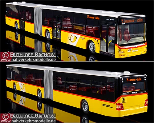 Rietze Busmodell Artikel 72769 M A N Lions City G L Postauto Schweiz Lausanne