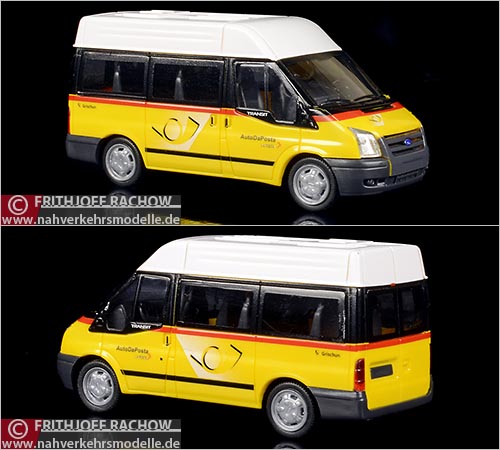 Rietze Busmodell Artikel 31518 Ford Transit H D Postauto Schweiz Grischun