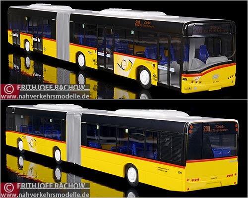 Rietze Busmodell Artikel 66862 Solaris U 18 Schweizer PostAuto A G Stutz Jonen