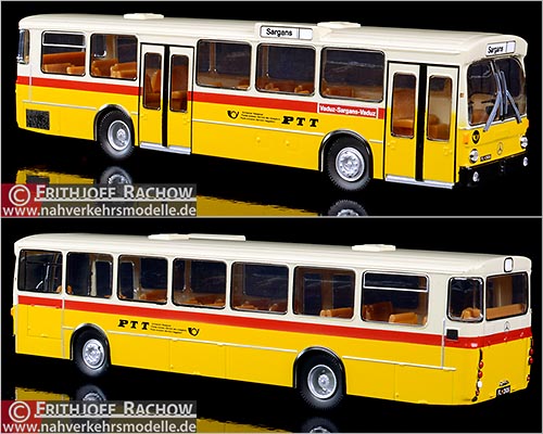 Brekina Busmodell Artikel 50754 Mercedes Benz O 305 Post Auto Schweiz A G P T T