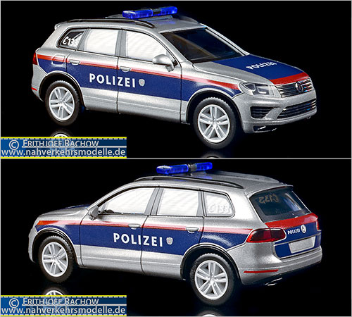 Herpa Polizeimodell Artikel 932271 Volkswagen Touareg Polizei Österreich
