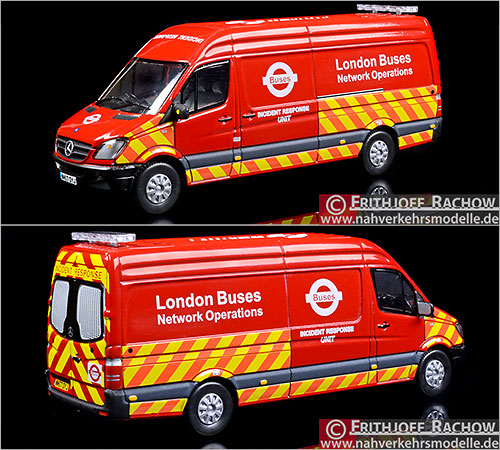 Creative Master Servicemodell Artikel UKVAN 1004 Mercedes-Benz Sprinter Transport of London Buses Network Operations