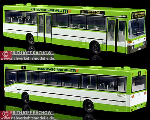 Rietze Busmodell Artikel 71802 Mercedes-Benz O 405 Rhein Neckar Verkehr G m b H Mannheim