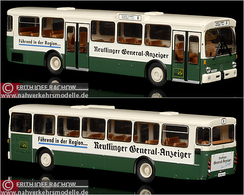 Brekina MB O305 Reutlingen Modellbus Busmodell Modellbusse Busmodelle