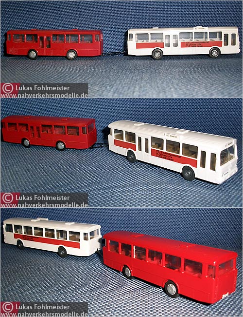 Wiking MB O305 Busanhnger Modellbus Busmodell Modellbusse Busmodelle