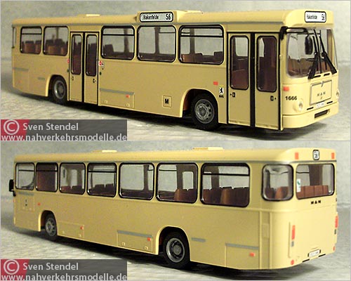 Rietze Busmodell Artikel 72313 M A N S L 200 Berliner Verkehrsbetriebe B V G