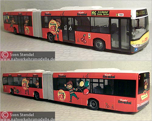 Rietze Busmodell Artikel 66858 Solaris U 18 Berliner Verkehrsbetriebe B V G