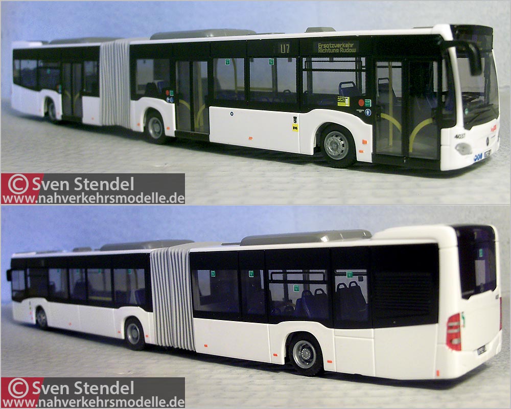 Rietze Busmodell Artikel 73611 Mercedes Benz O 530 Citaro G C 2 E 6 2015 Berliner Verkehrsbetriebe B V G