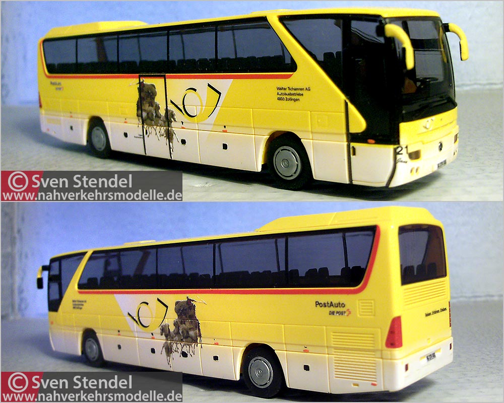 Rietze Modellbus Artikel 64927 Mercedes Benz O 350 Tourismo Postauto Schweiz A G Walter Tschannen Zofingen
