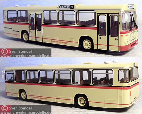 Rietze Busmodell Artikel 72323 M A N  S L 200 Rheinbahn A G Düsseldorf