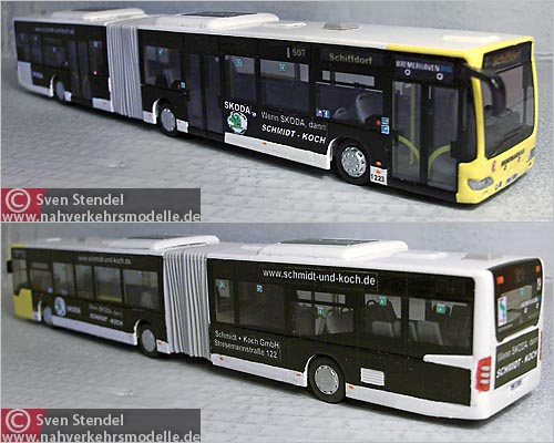 Rietze Mercedes-Benz O 530 Citaro G E 4 Facelift  V G B Bremerhaven Modellbus Busmodell Modellbusse Busmodelle