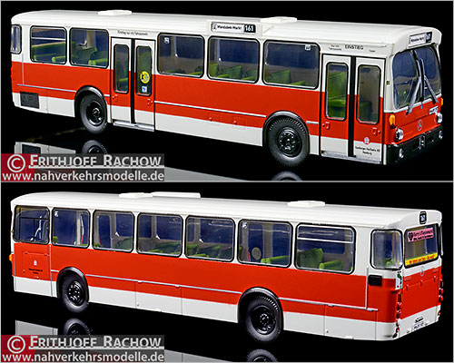 Brekina Busmodell Artikel Sim 101760 Mercedes-Benz O 305 Hochbahn Hamburg