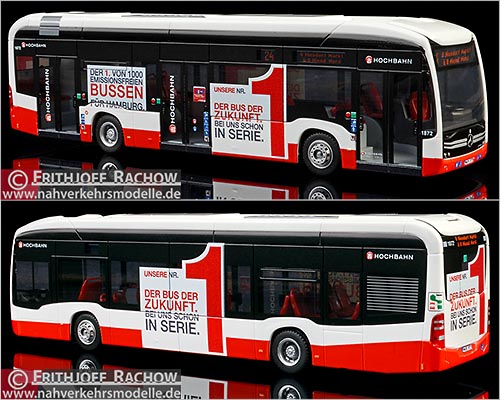 Rietze Busmodell Artikel SIM10165 Mercedes Benz E-Citaro Hamburger Hochbahn