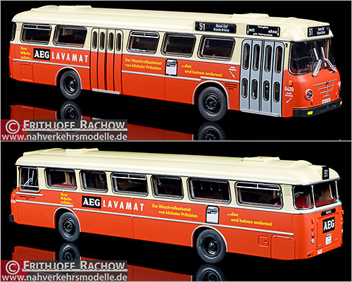 Brekina Busmodell Sondermodell Bssing Senator 12 D Hochbahn Hamburg