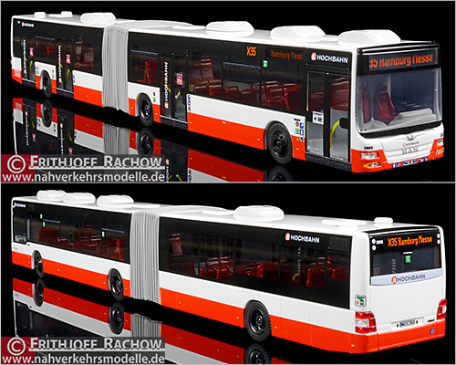 Rietze Busmodell Artikel SIM10186 M A N Lions City G L Hamburger Hochbahn